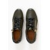 Ark Khaki Leather Zip Sneaker